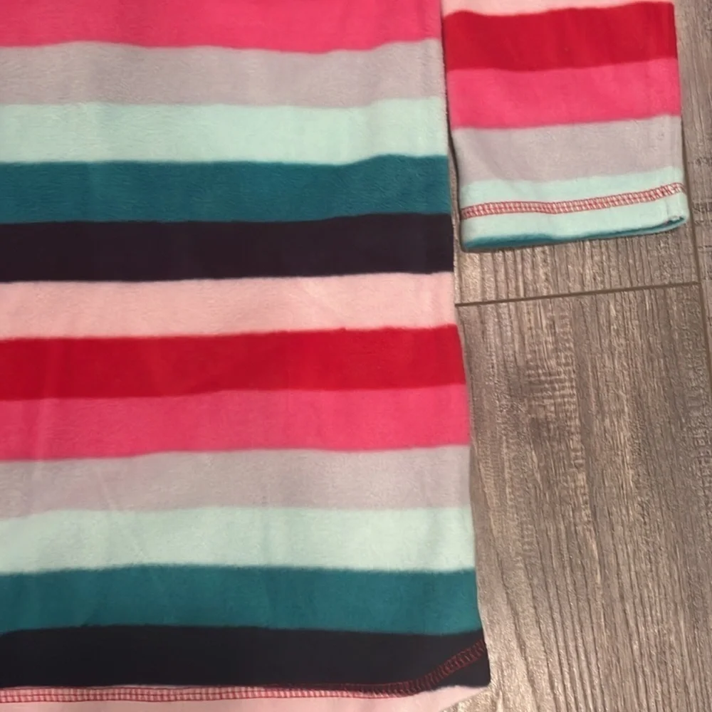 GAP fleece stripes winter nightgown size 12 NEW